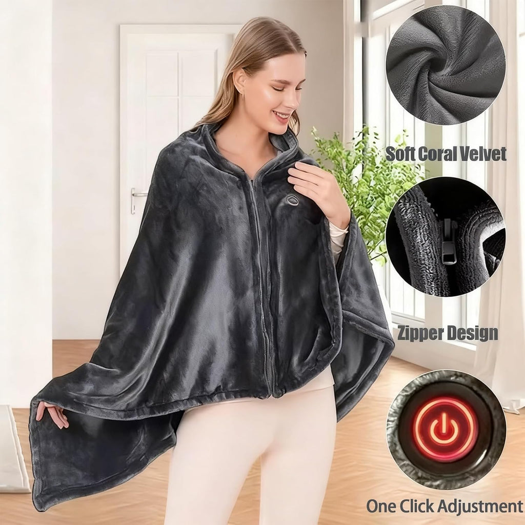 Electric Heated Blanket/Poncho