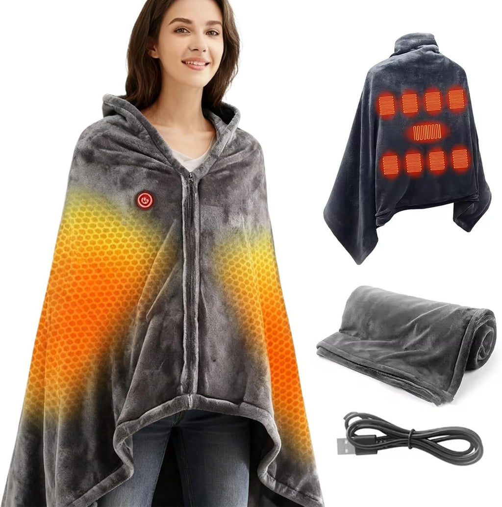 Electric Heated Blanket/Poncho