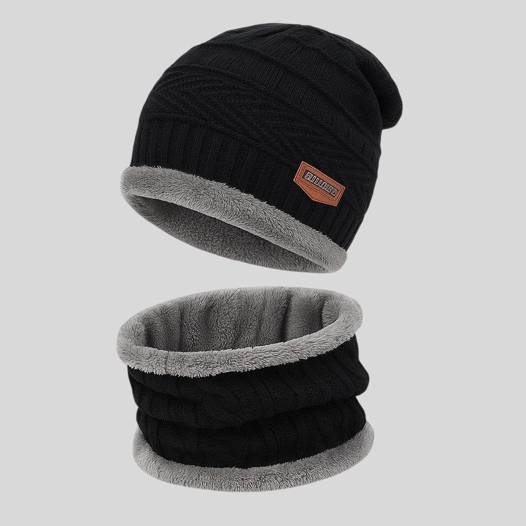 Warm Knit Winter Beanie Hat and Scarf Set for All